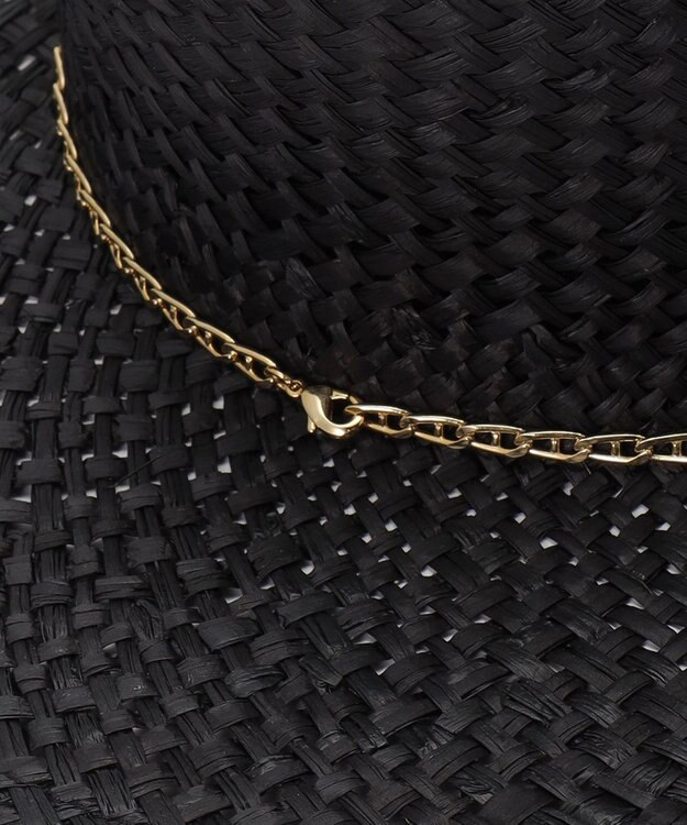 GRACE CONTINENTAL Ferrucio Vecchi チェーンハット ブラック