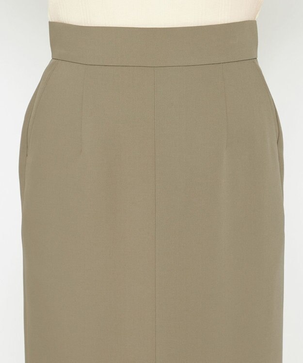 uncrave 【吸水速乾・洗濯機洗い可】エコ ドライ チノ Ｉラインスカート（uncrave STANDARD） ライトカーキ