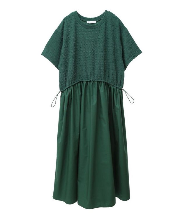 Green Parks ドロストドッキングワンピース Green