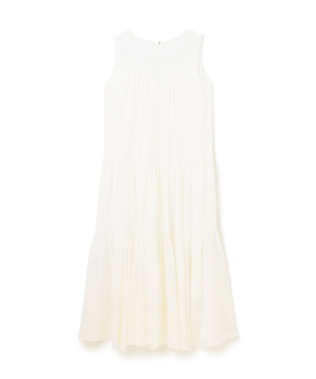 GRACE CONTINENTAL シアードレープマキシ ホワイト