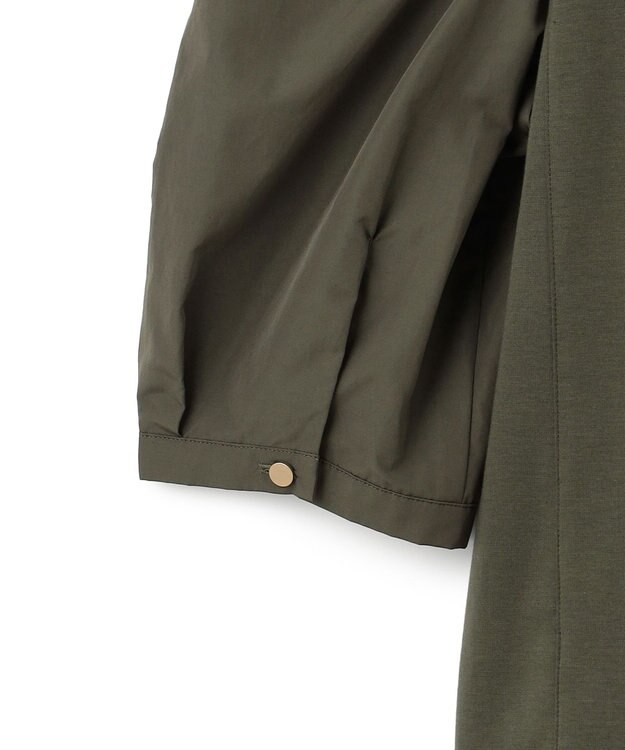 23区 S 【一部店舗限定】コットンポンチコンビジャージー コクーンスリーブ カットソー カーキ系