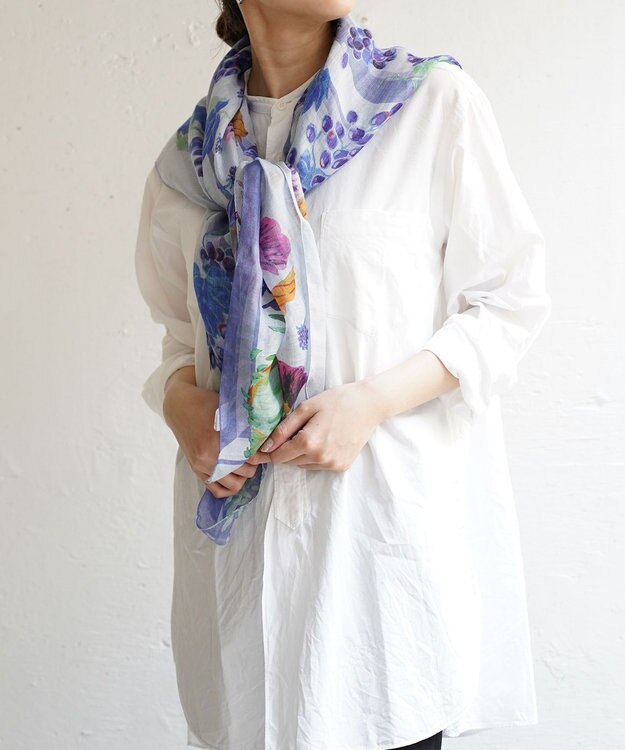 muto TUSCANY リネンシルクストール TUSCANY　blue