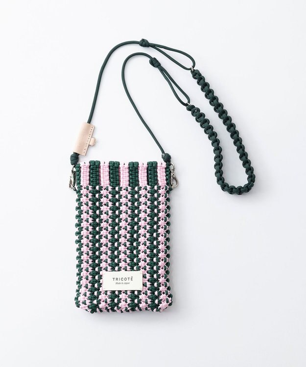 TRICOTE マクラメサコッシュバッグ 42GREEN