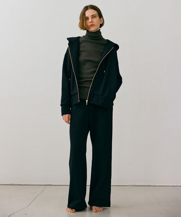 BEIGE， 【BEIGE,ecru/WEB限定・洗える】LOOP BACK / オーバサイズコットンパーカー Black