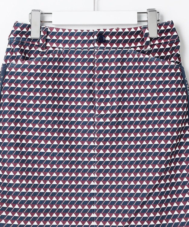 23区GOLF 【WOMEN】フラッグ総柄プリントストレッチスカート レッド系5