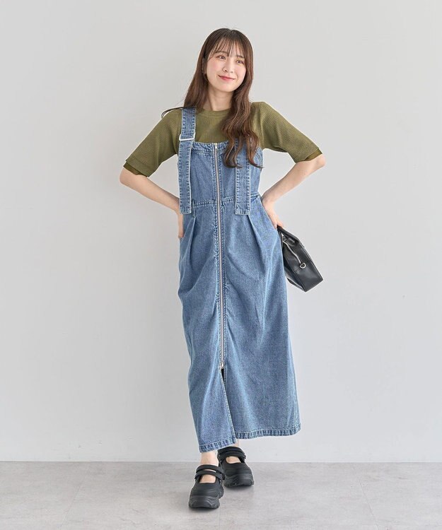 Green Parks ・ＳＵＧＡＲ　ＳＰＯＯＮ　２ｗａｙデニムジャンスカ Indigo