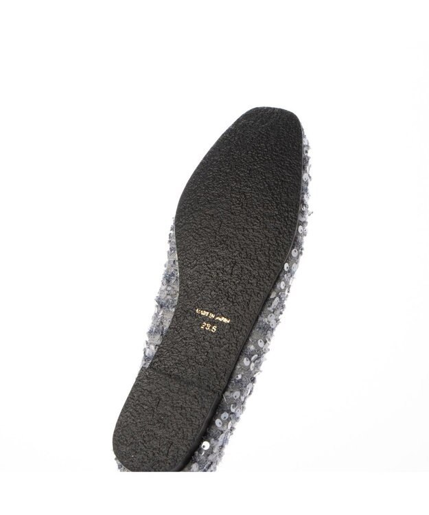 MODE ET JACOMO <carino>パールビジュー付きデザインバレエ ブルー