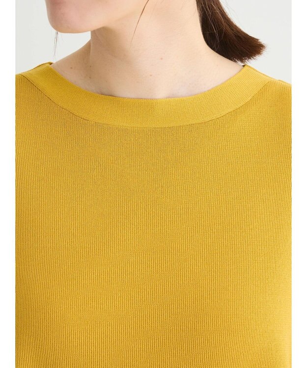 Green Parks 推しニット　フレンチスリーブニットプルオーバー Yellow