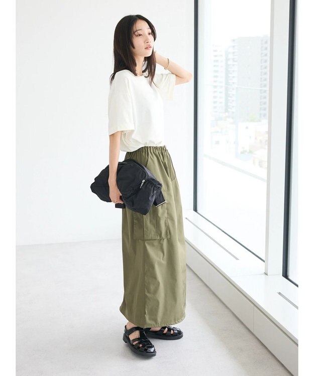 CRAFT STANDARD BOUTIQUE カーゴバルーンナロースカート Khaki
