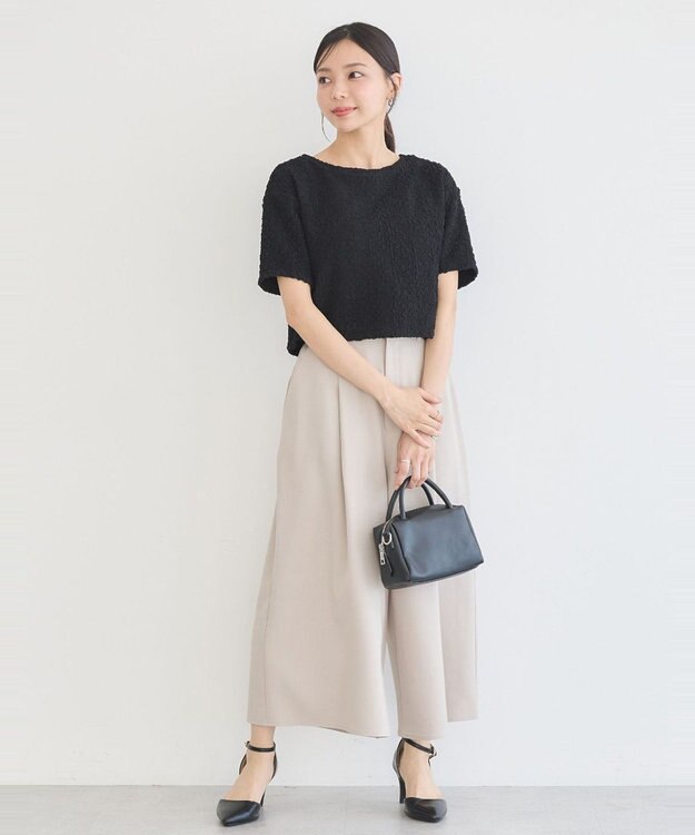 earth music&ecology クロップドパンツ Beige