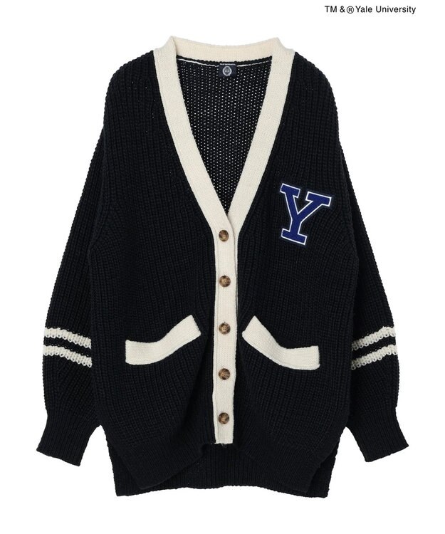 AMERICAN HOLIC ＴＭ＆Ｒ　ＹａｌｅＵｎｉｖｅｒｓｉｔｙニットカーディガン Navy
