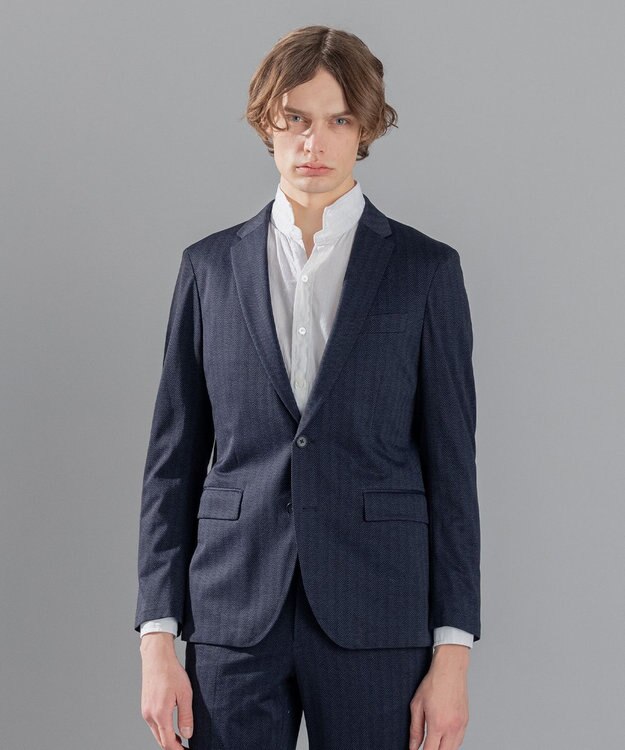 JOSEPH HOMME エアジャガードジャージー　カットソージャケット ネイビー系