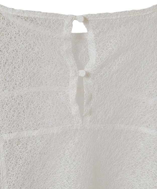 CRAFT STANDARD BOUTIQUE レースワイドTブラウス Black