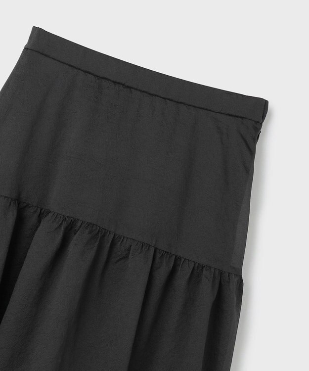 GRACE CONTINENTAL オーガンティアードスカート ブラック