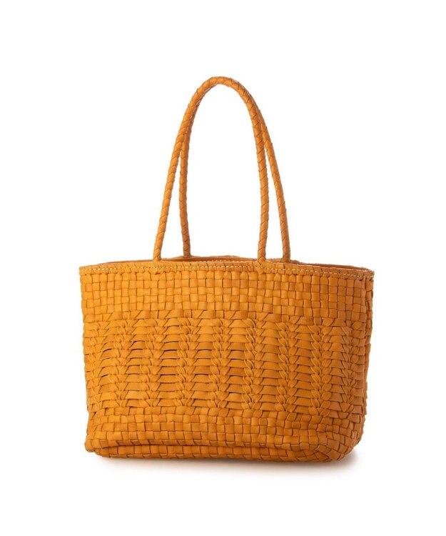 UNBILLION ペルケ perche / 牛革メッシュ編みトートS キャメル