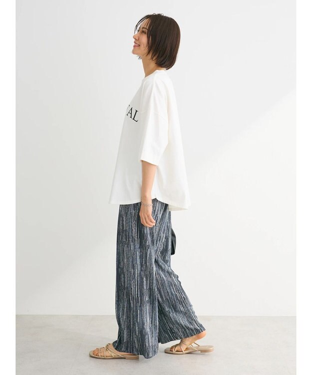 Green Parks インド綿 ＢＩＧサイズアーチロゴ半袖プルオーバー Off White