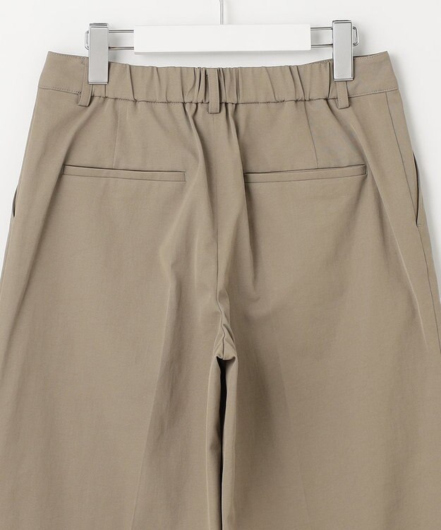 J.PRESS LADIES S 【洗える・吸水速乾】コットン麻シェルドライ クロップド パンツ カーキ系