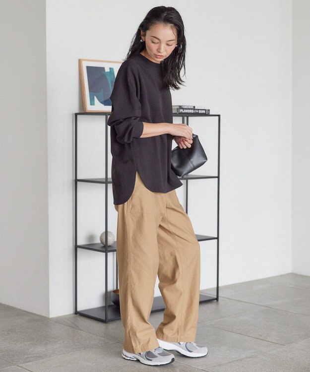 AMERICAN HOLIC バックタックロングプルオーバー Black