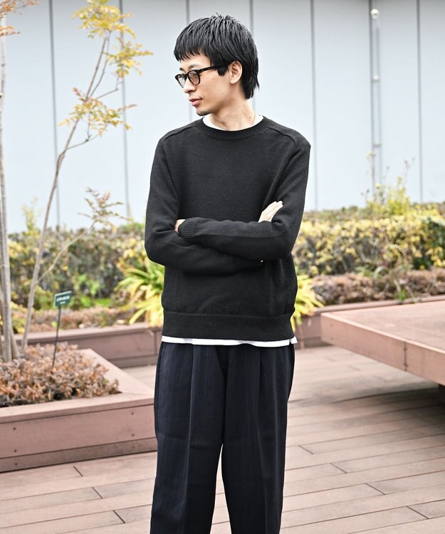 TOQUE 〈高垣麗子さんコラボ〉【ユニセックス】ベビーアルパカラグランニット 漆黒