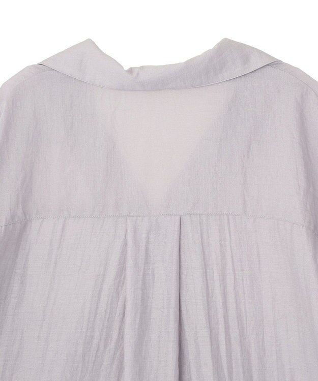 CRAFT STANDARD BOUTIQUE シアーオープンカラーシャツ Light Purple