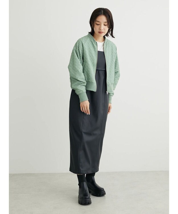 Green Parks ＫＢＦ　キルティングブルゾン Off White