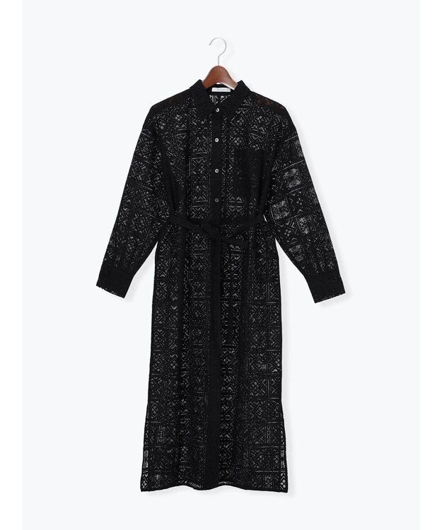 Te chichi レースシャツワンピース ブラック