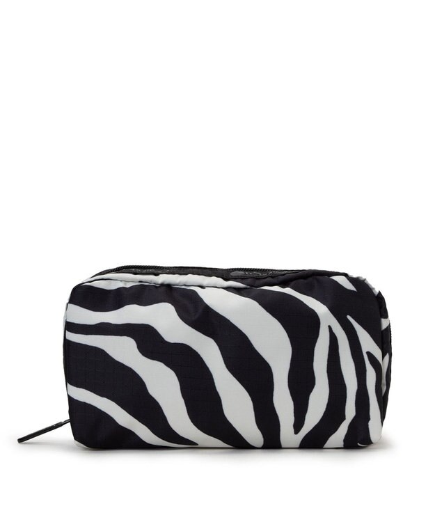 LeSportsac RECTANGULAR COSMETIC/クリームブラックゼブラ クリームブラックゼブラ