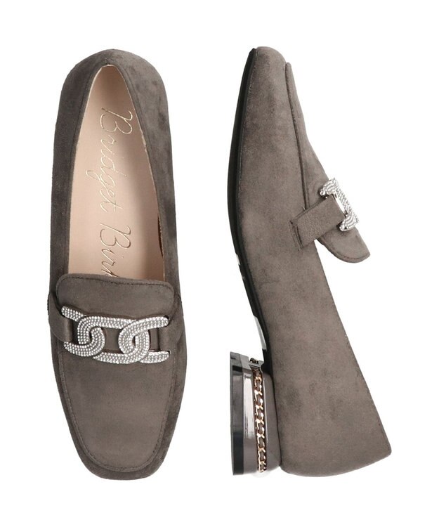 Bridget Birkin 【Bridget Birkin】パールヒールビジューバックルローファー グレースウェード