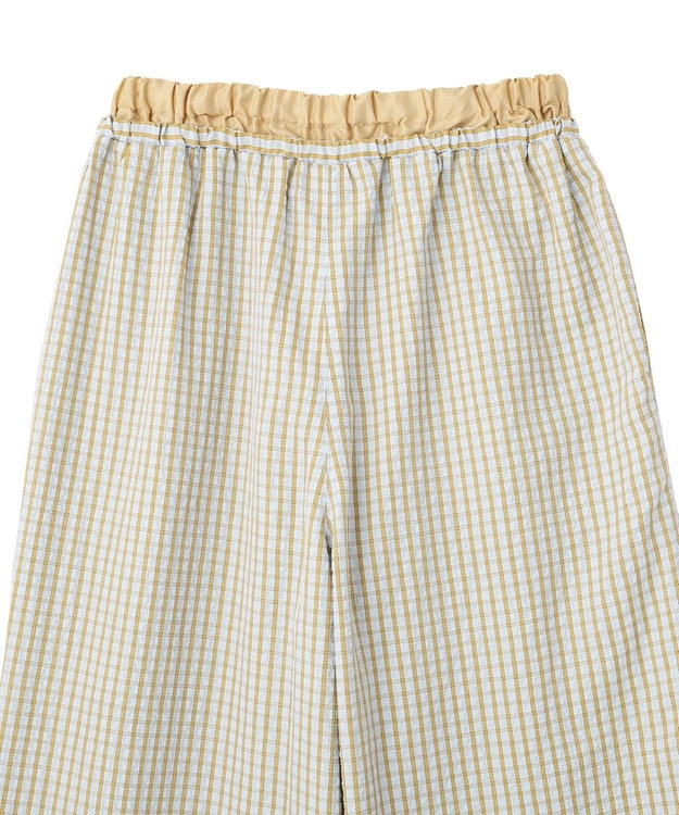 CRAFT STANDARD BOUTIQUE サッカーチェックイージーパンツ Light Blue
