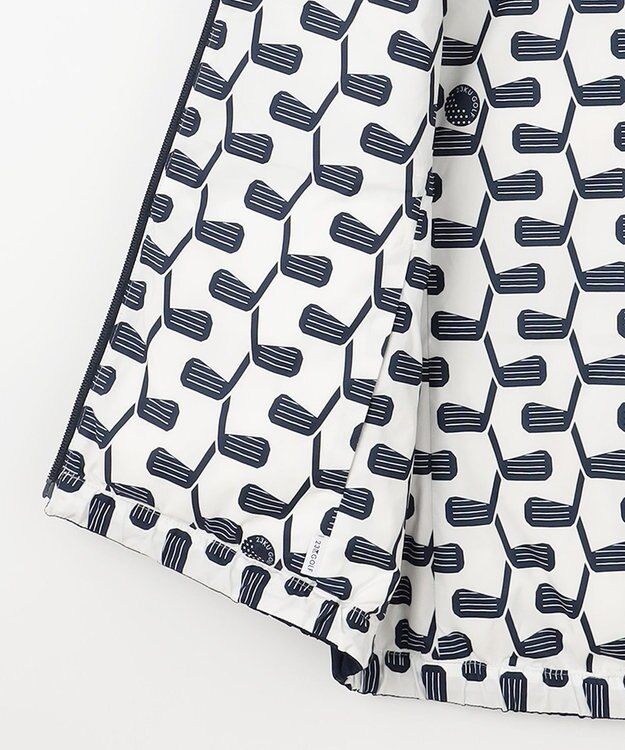 23区GOLF 【WOMEN】【撥水・ストレッチ】リバーシブル ダウンベスト ネイビー系