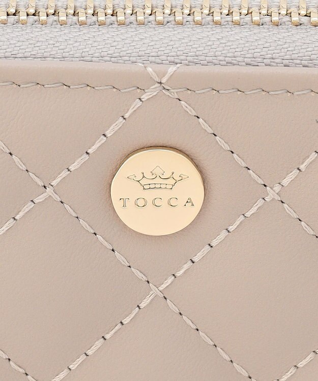 TOCCA TRACE PAVE LONG WALLET 長財布 ベージュ系