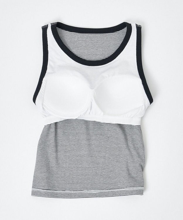 WEGO 【カップ付き】なちゅ盛れカップインタンク ホワイトボーダー