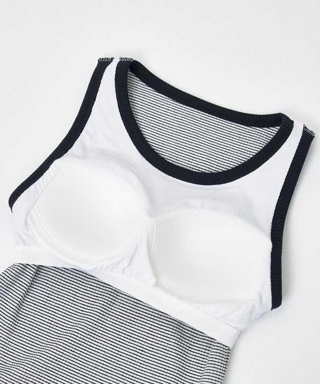 WEGO 【カップ付き】なちゅ盛れカップインタンク ホワイトボーダー