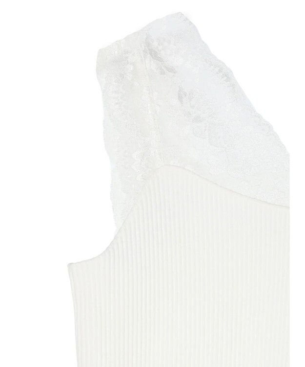 Green Parks レースタンクトップ Off White