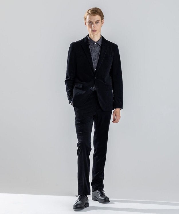 JOSEPH HOMME 新素材【ストレッチ】トリコードストレッチ　テーパードパンツ / CITY ブラック系