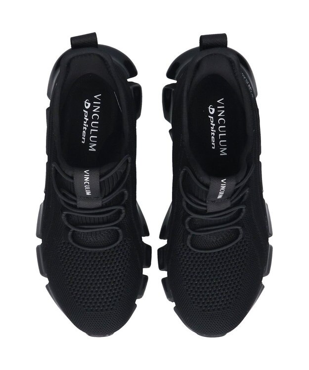 Bridget Birkin 【VINCULUM×phiten】アクティブコラボニットスニーカー ブラック雑材
