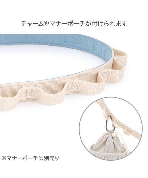 PET PARADISE ペットパラダイス 小花柄 デニム リード Ｍ～Ｌ 大型犬 ブルー