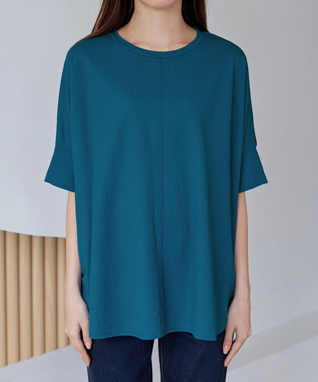 Tiaclasse 【接触冷感・洗える】イージーカットソードルマントップス ブルー