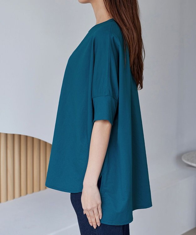 Tiaclasse 【接触冷感・洗える】イージーカットソードルマントップス ブルー