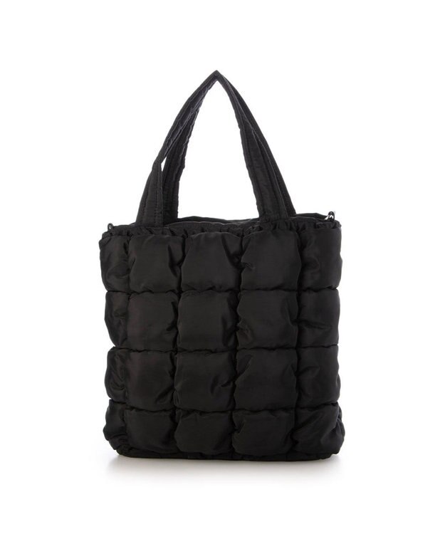 UNBILLION カシュカシュ cachecache / ゴムキルト2wayトートバッグ ブラック