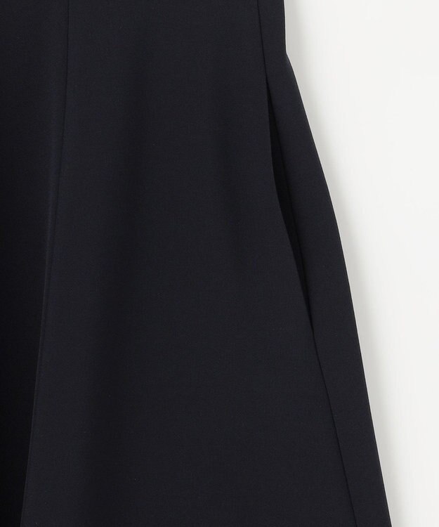 組曲 L 【KUMIKYOKU NAVY】コンフォータブルドレープ フレアワンピース ネイビー系