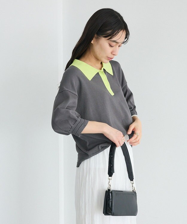 CRAFT STANDARD BOUTIQUE ポロニットプルオーバー Dark Gray