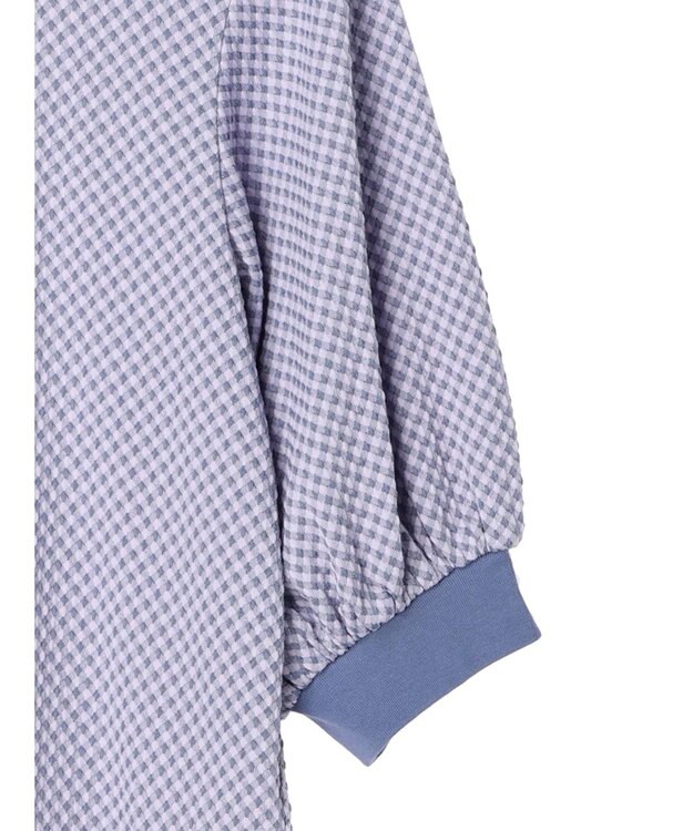 earth music&ecology ギンガムパフＴＥＥ Lavender