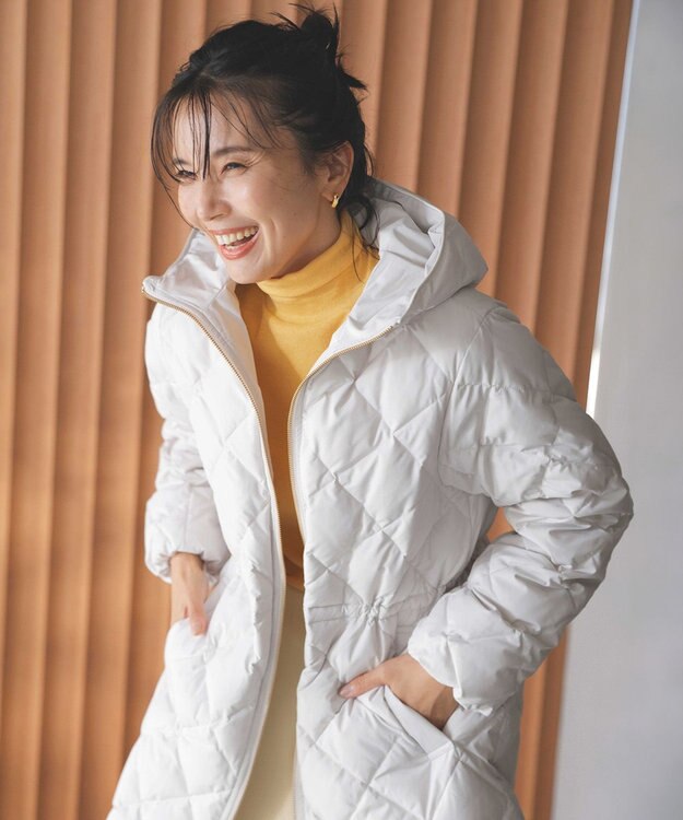 UNFILO 【VERY ベストダウン大賞 コスパ賞】TAION×UNFILO Aラインコート アイボリー