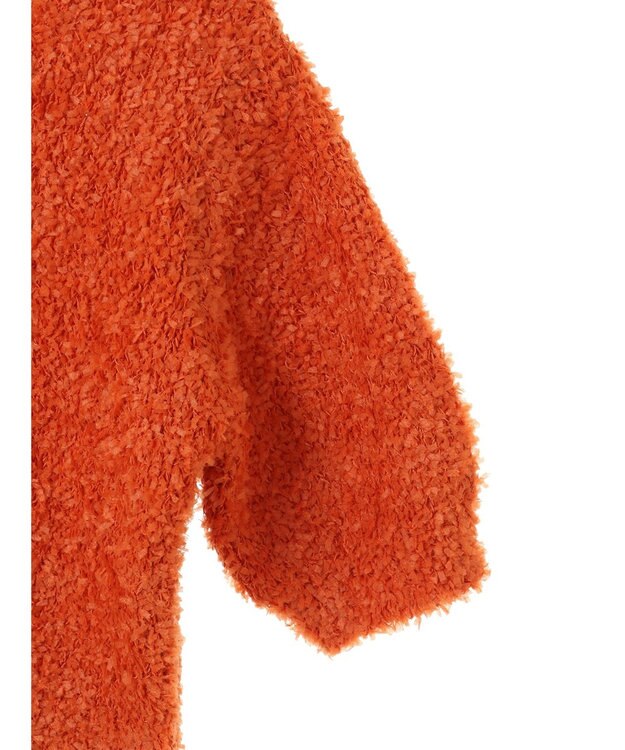 Green Parks テープヤーン半袖ニットプルオーバー Orange