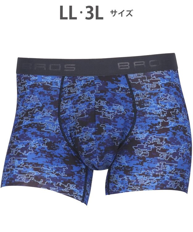 WACOAL MEN 【キモチイイパンツ】 ボクサーパンツ 動きにフィット フロント快適グラマラス 吸汗速乾 上質なフィット感 肌あたり軽減設計 前閉じ 下着 メンズ GT3371 /ブロス バイ ワコールメン ブルー