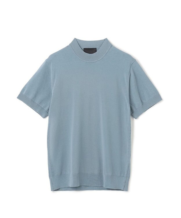 JOSEPH HOMME 【HIGH GRADE LINE】シルクコットン　モックネックニット スカイブルー系