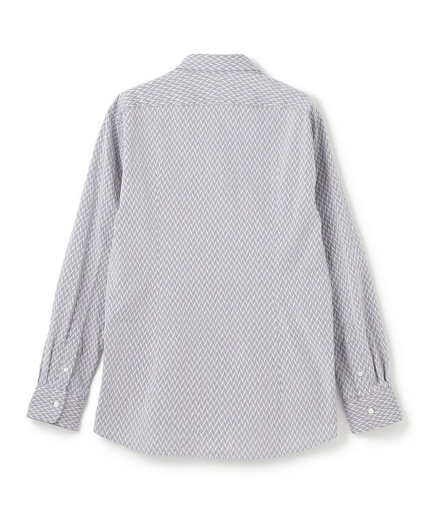 JOSEPH HOMME アロージャガードストレッチ　レギュラーカラーシャツ ライトグレー系