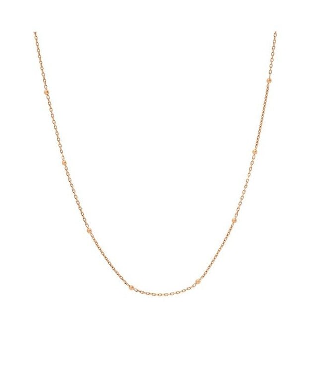 blancotokyo 【金属アレルギー対応】ボールチェーンネックレス Astra ピンクゴールド