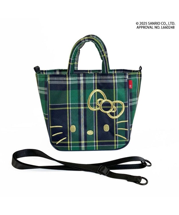 ROOTOTE 8464【サンリオ】IP.べビールー.チェック.ハローキティA 01：グリーン